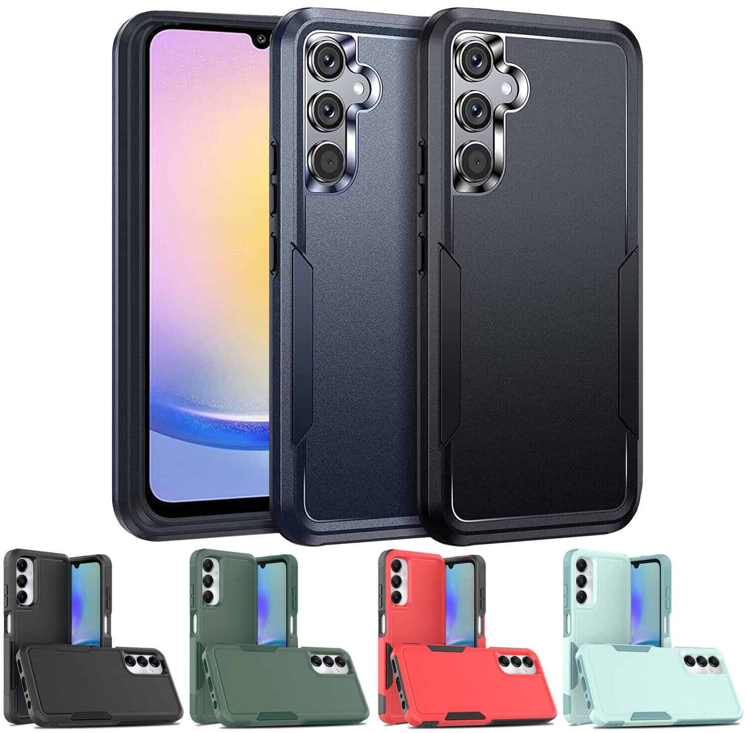 For Samsung Galaxy A Series 3in1 Case Drop Resistant Defender Tradies Hybrid Armor Heavy Duty Rugged Shockproof Tough Cover For Samsung Galaxy A Series 3in1 Case Drop Resistant Defender Tradies Hybrid Armor Heavy Duty Rugged Shockproof Tough Cover